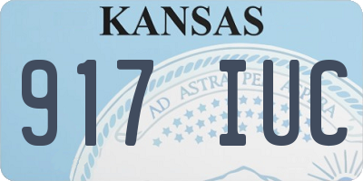 KS license plate 917IUC