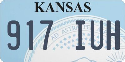 KS license plate 917IUH
