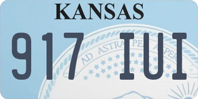 KS license plate 917IUI