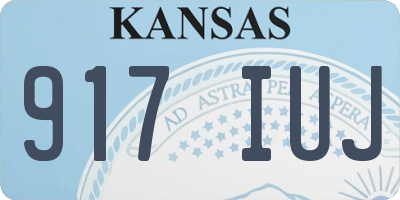 KS license plate 917IUJ