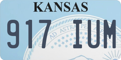 KS license plate 917IUM