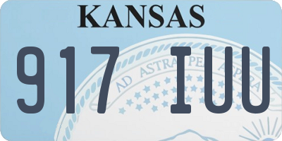 KS license plate 917IUU