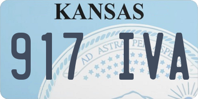 KS license plate 917IVA