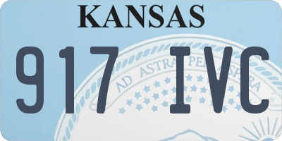KS license plate 917IVC