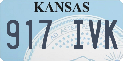 KS license plate 917IVK