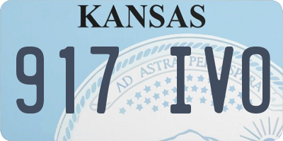 KS license plate 917IVO