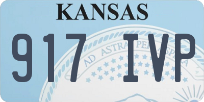 KS license plate 917IVP