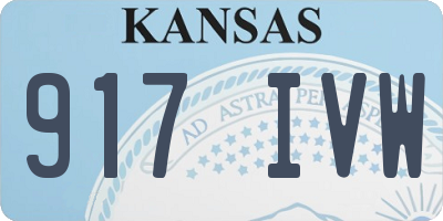 KS license plate 917IVW