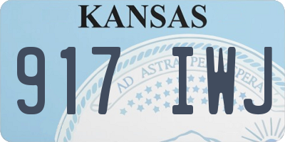 KS license plate 917IWJ