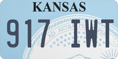 KS license plate 917IWT