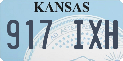KS license plate 917IXH