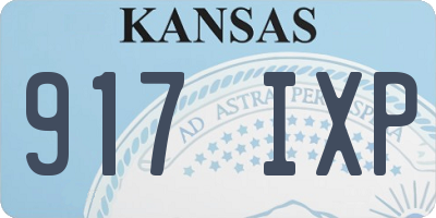 KS license plate 917IXP