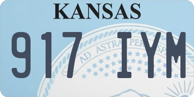 KS license plate 917IYM
