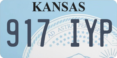 KS license plate 917IYP