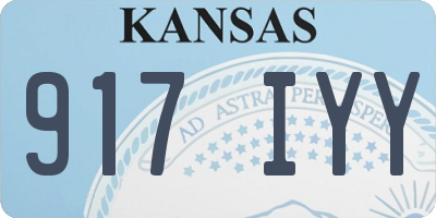 KS license plate 917IYY