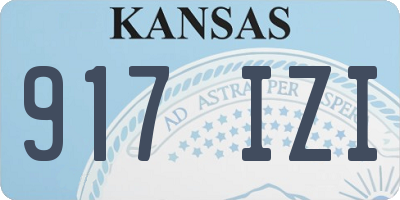 KS license plate 917IZI