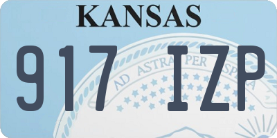 KS license plate 917IZP