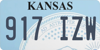 KS license plate 917IZW