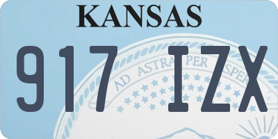 KS license plate 917IZX
