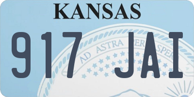 KS license plate 917JAI