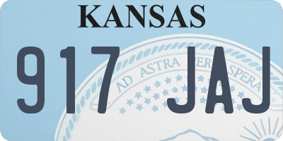 KS license plate 917JAJ