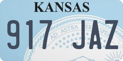 KS license plate 917JAZ
