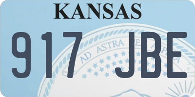 KS license plate 917JBE