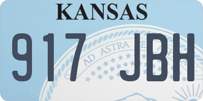 KS license plate 917JBH