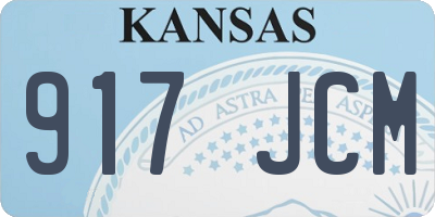KS license plate 917JCM