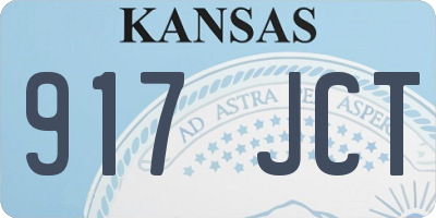 KS license plate 917JCT
