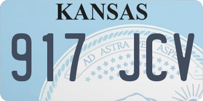 KS license plate 917JCV