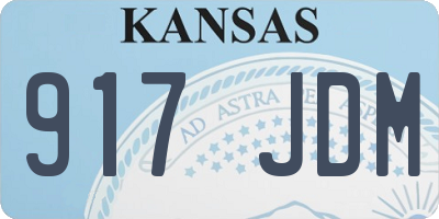 KS license plate 917JDM