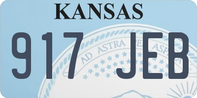 KS license plate 917JEB