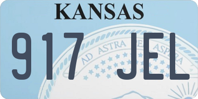 KS license plate 917JEL