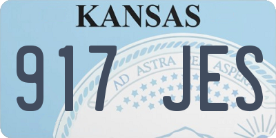 KS license plate 917JES