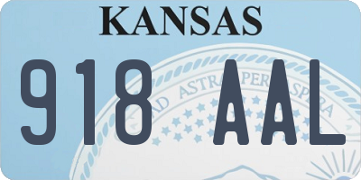 KS license plate 918AAL