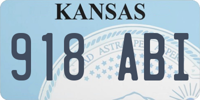 KS license plate 918ABI