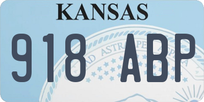 KS license plate 918ABP