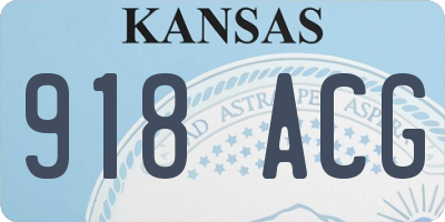 KS license plate 918ACG
