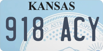 KS license plate 918ACY
