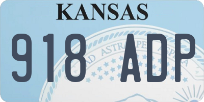 KS license plate 918ADP