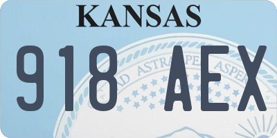 KS license plate 918AEX