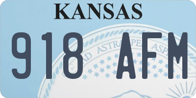 KS license plate 918AFM