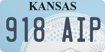 KS license plate 918AIP