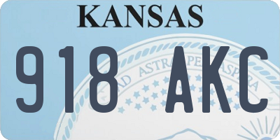 KS license plate 918AKC