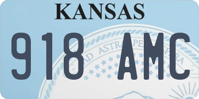 KS license plate 918AMC