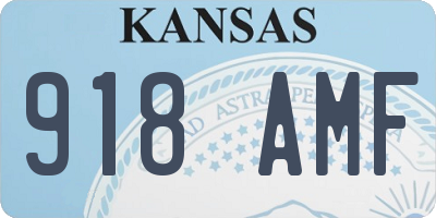 KS license plate 918AMF