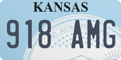 KS license plate 918AMG