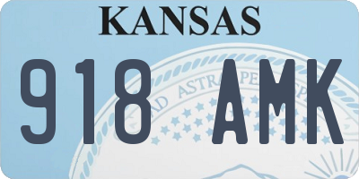 KS license plate 918AMK