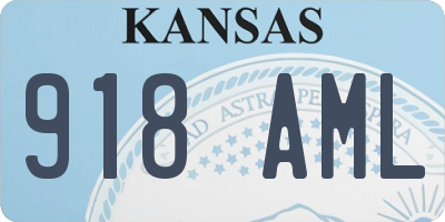 KS license plate 918AML